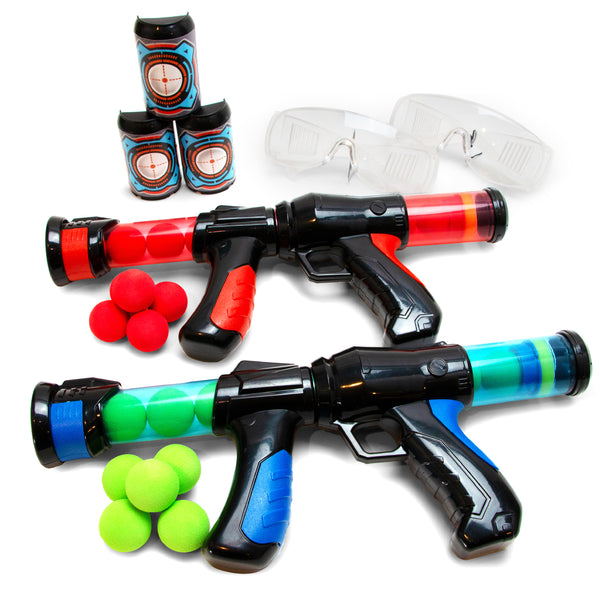 Foam Ball Blasters with Goggles - 2 PK
