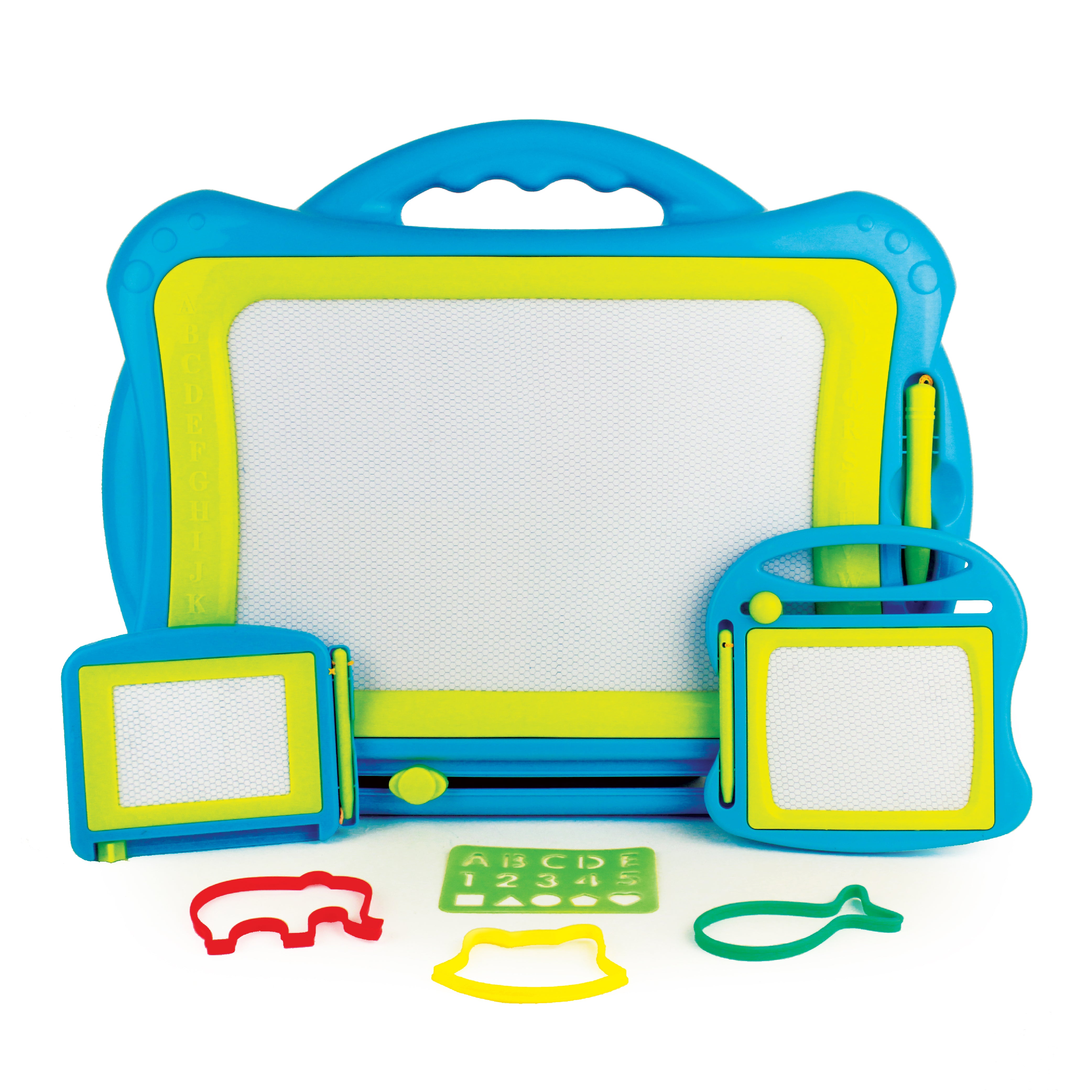 Doodle Boards with Stencils - 3 PK