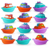 Boley Boats Bathtub & Pool Toys - 12 Pk Kids Bath Toys & Swimming Pool Games for Toddlers Ages 3+
