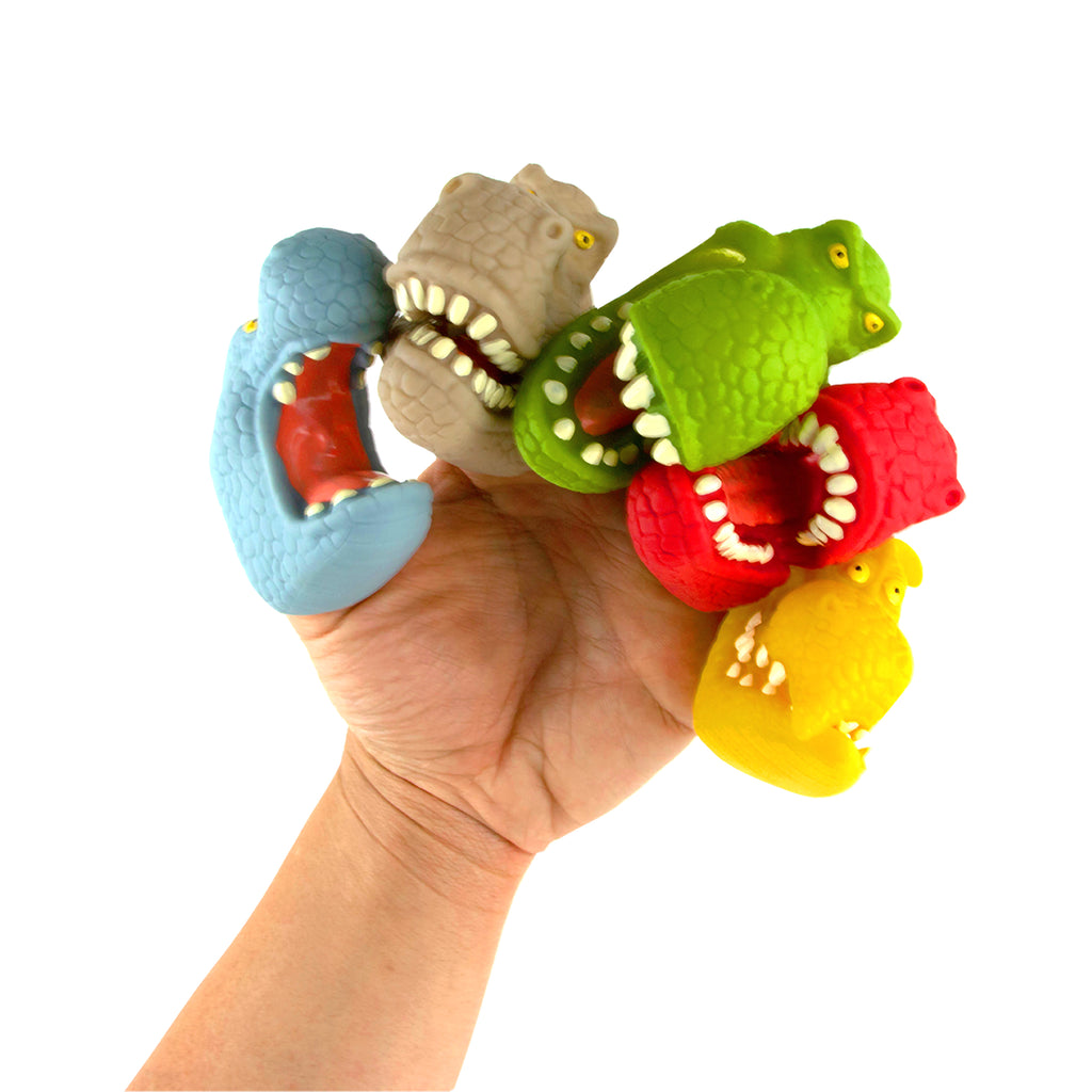 Dinosaur Hand Puppets - 12 PK