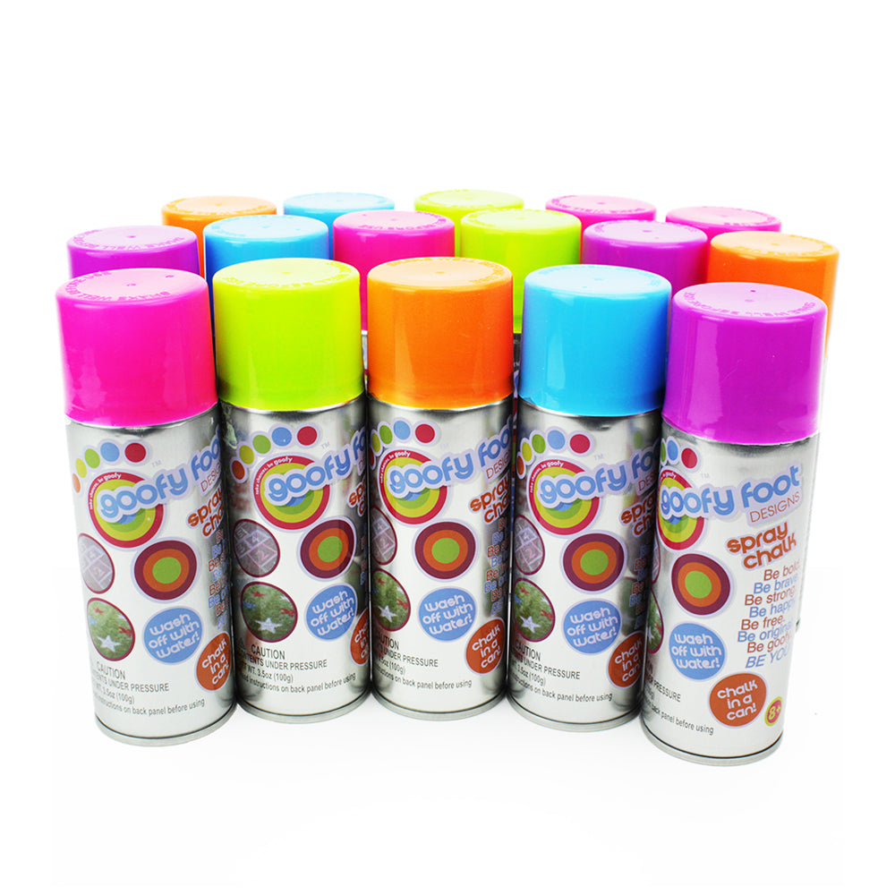  Boley Spray Chalk Paint - 8 Pk Washable Sidewalk Chalk Spray  Paint Cans for Kids Ages 14 and Up : Toys & Games