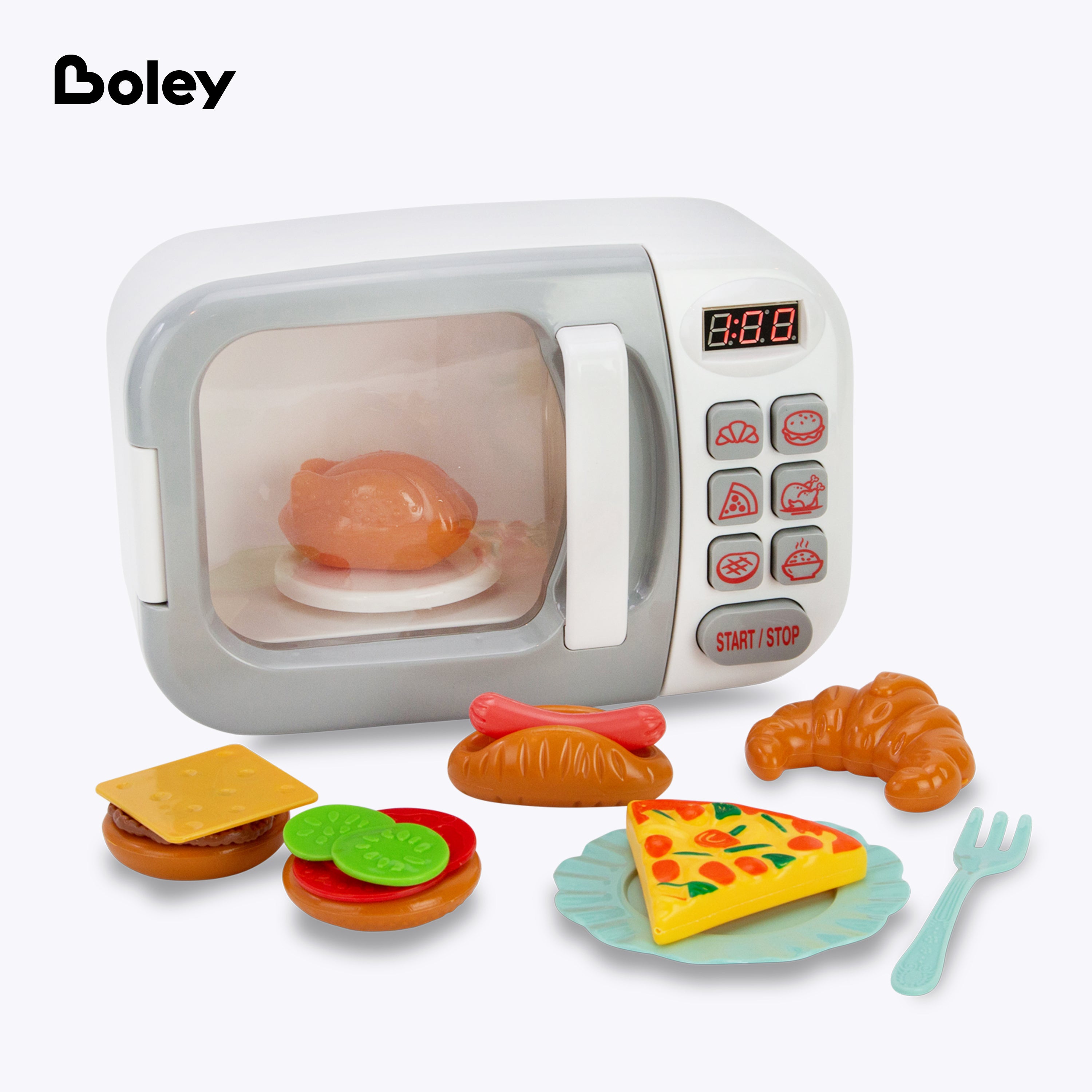 Microwave Playset - White & Silver