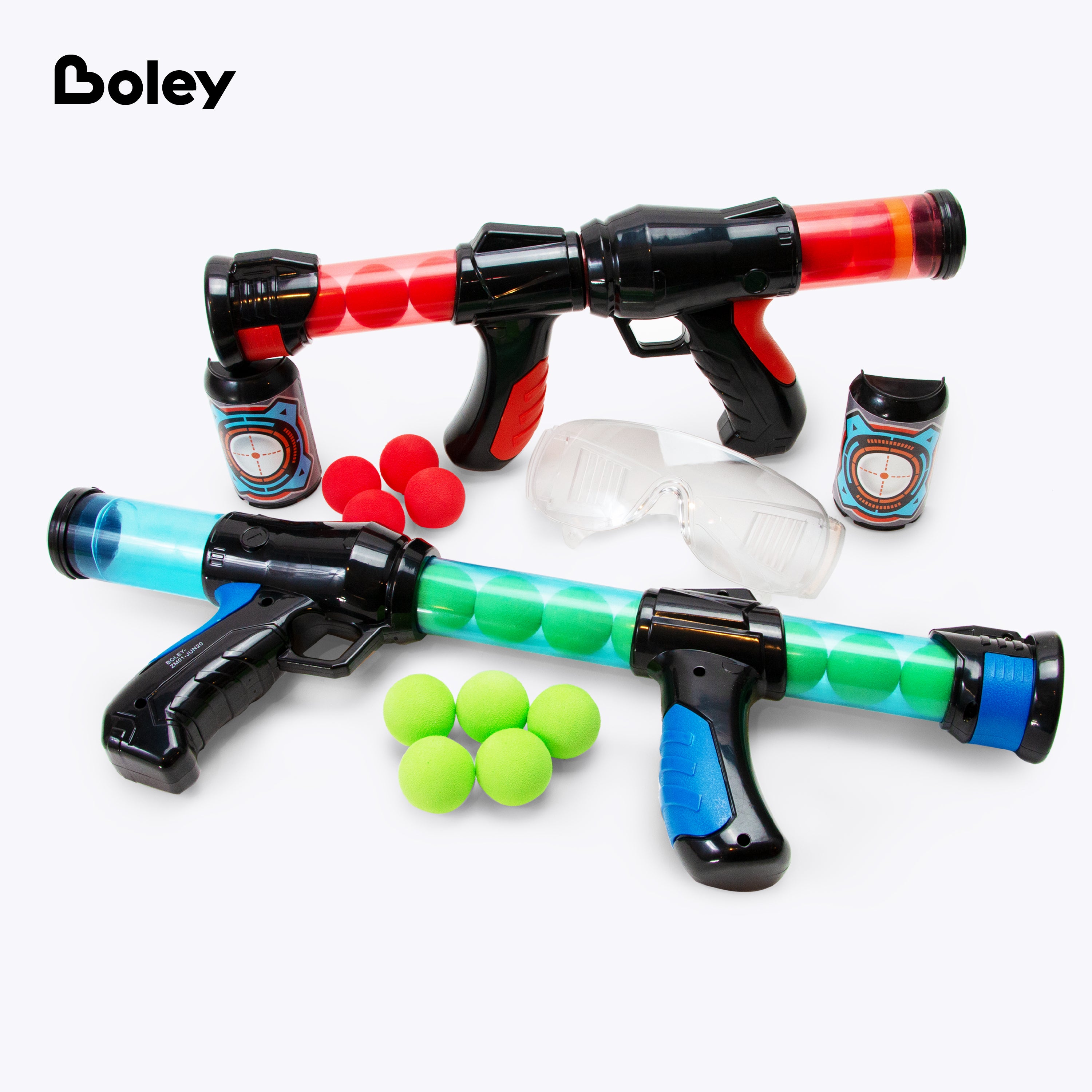 Foam Ball Blasters with Goggles - 2 PK