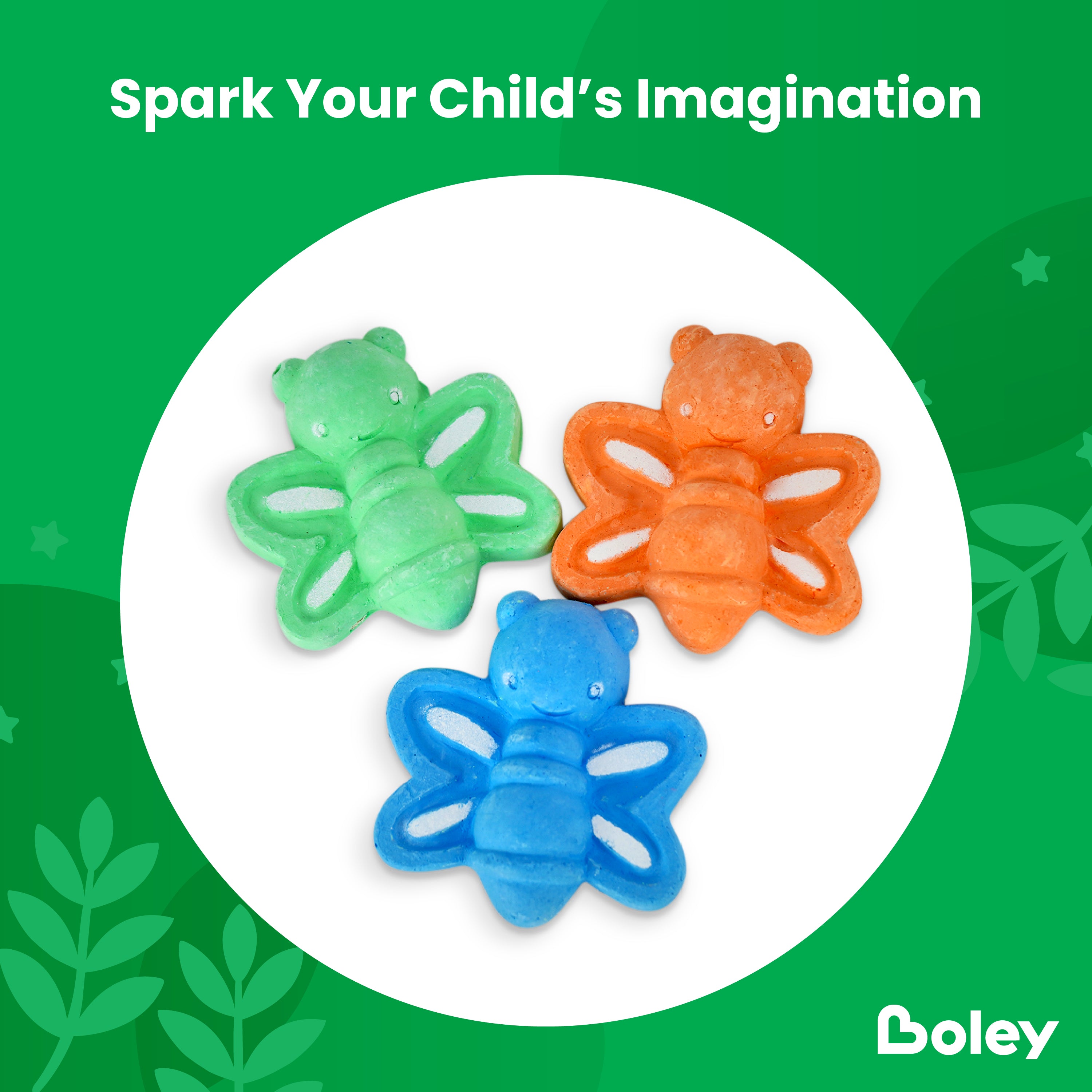 Butterfly & Shark Sidewalk Chalk - 12 Pk