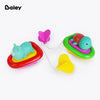 Boley Pull String Bath Surfers - 4 Pk Floating Animal Bath Toys for Toddlers - Swimming Pool Toys for Kids Ages 3+