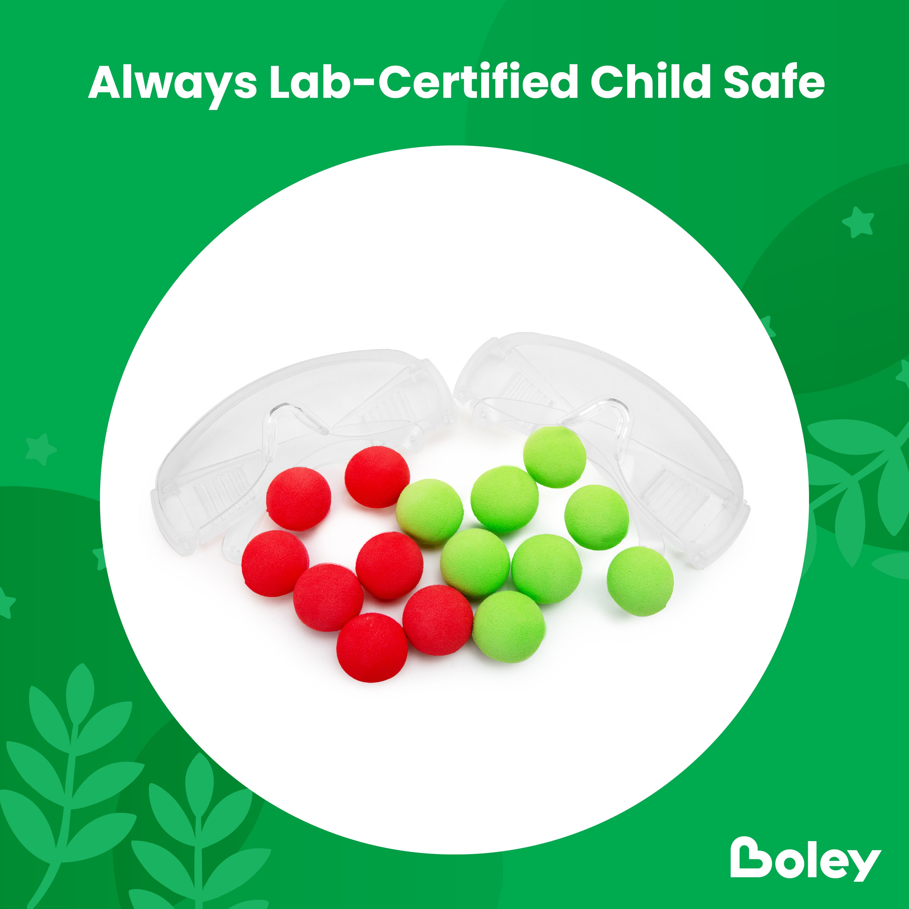 Foam Ball Blasters with Goggles - 2 PK