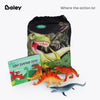 Boley 14 Pk Dinosaur Toys for Kids with Educational Pamphlet and Carrying Bag - 9" Long Dinosaur Toy Figures for Boys & Girls Ages 3+