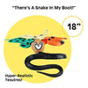 Boley Giant Snakes - 8 Pack 18" Long Realistic Rubber Fake Snake Toy Set - Variety Pack Includes Python, Rattlesnake, Garden Snake, Cobra - Prank Toys, Theater Props, and Party Favors for Kids