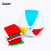 Boley 6 Pack Giant Light-up Rainbow Beach Balls - Inflatable Blow Up LED Beach Balls for Summer and Outdoor Play