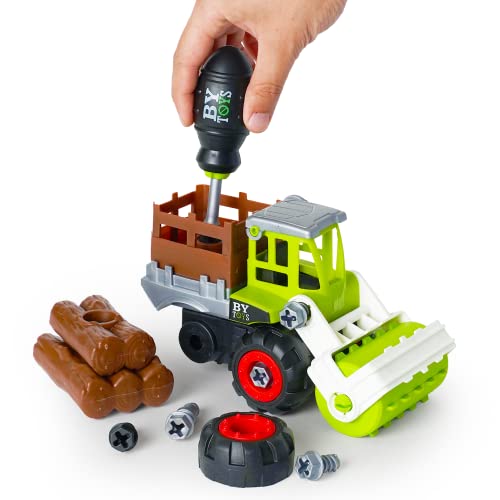 Boley 26pc Take Apart Vehicle Toy Set, STEM Take Apart Toy with Drill