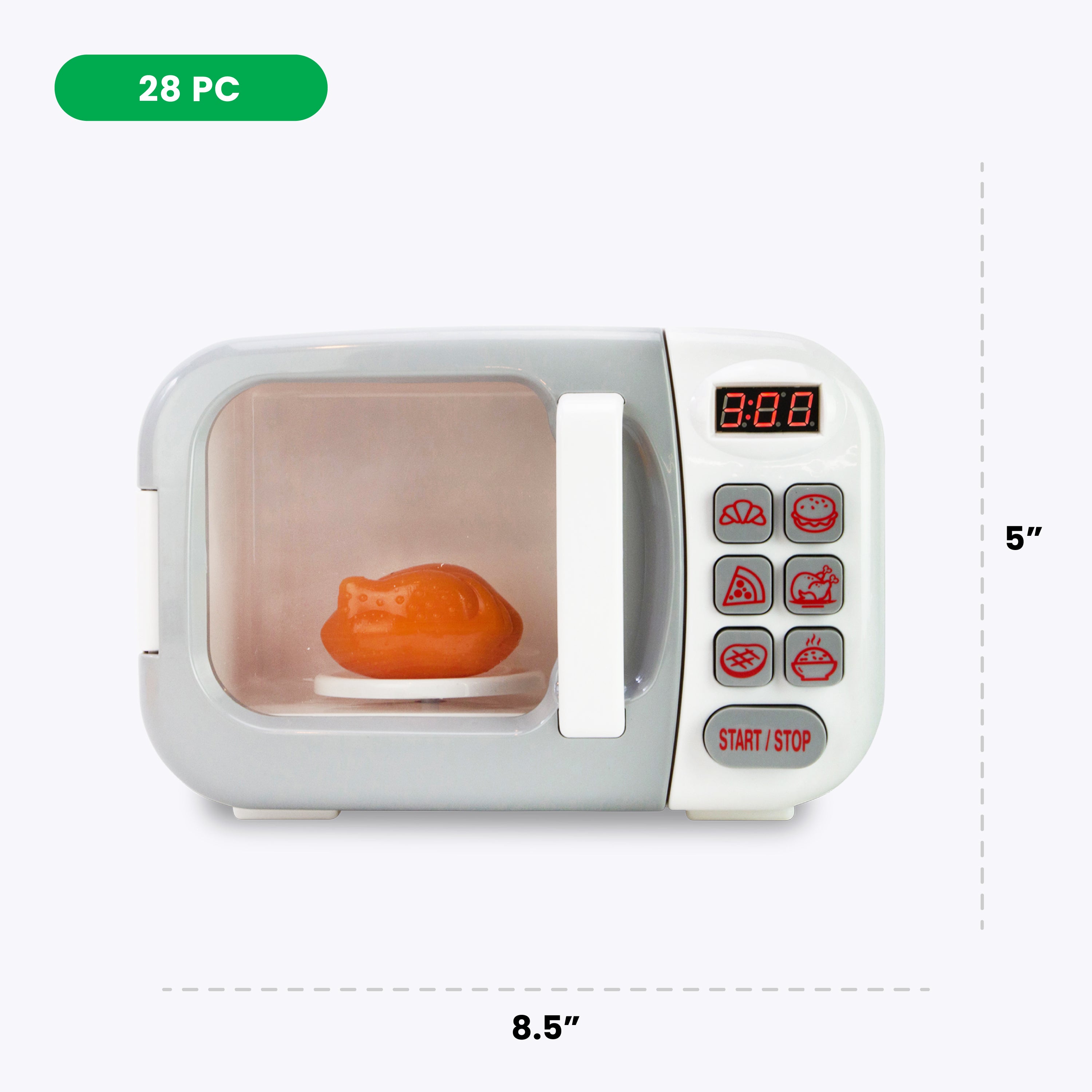 Microwave Playset - White & Silver