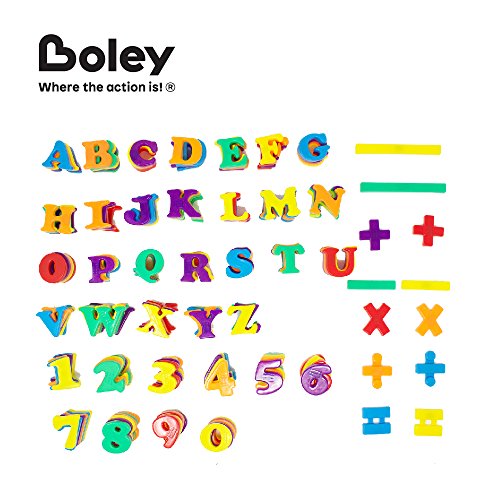 Boley 202 Piece Magnetic Letters and Numbers - Great Educational Tool for Kids to Learn The Alphabet and Basic Arithmetic - Recommended for Children Ages 3 and Up