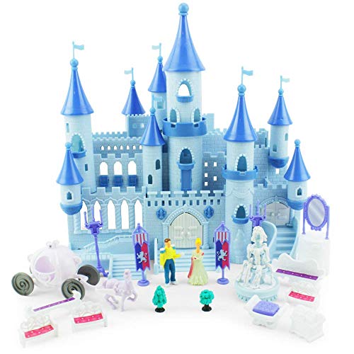 Boley Princess Castle Dollhouse Small Plastic Doll House Pop-Up