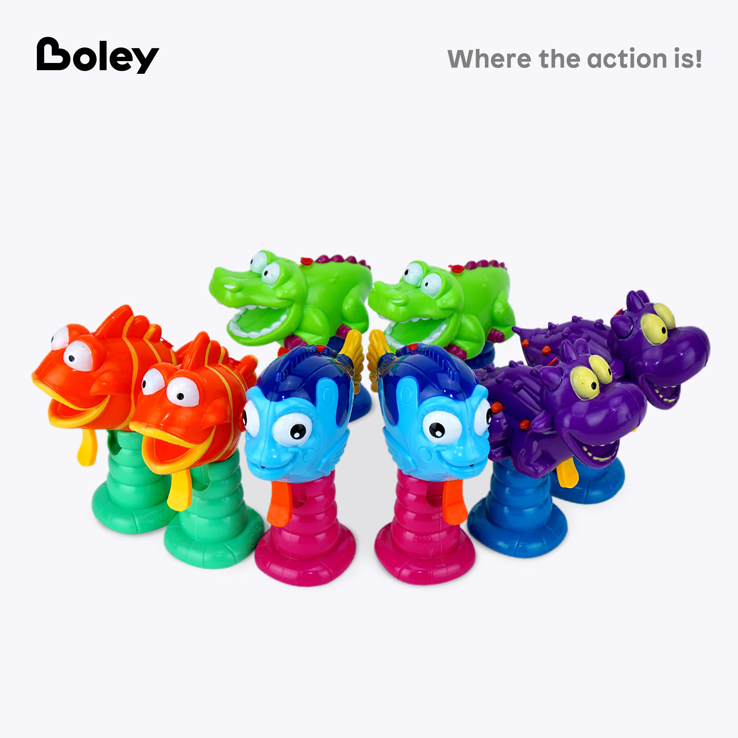 Animal Water Squirter Toys - 8 Pk