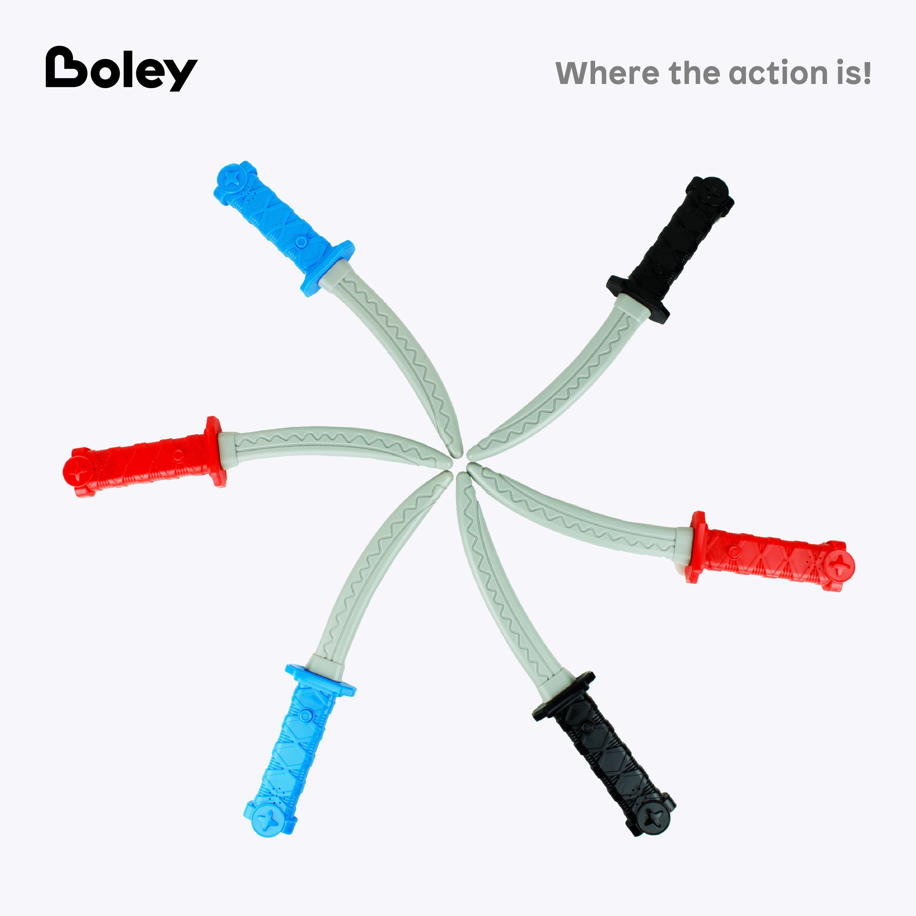 Light & Sound Ninja Swords - 12 Pk